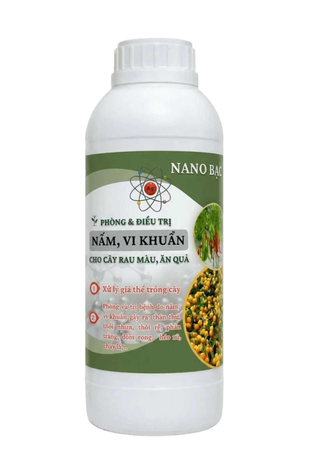NANO BẠC PHÒNG-TRỊ NẤM BỆNH, VI KHUẨN CHO CÂY ĂN QUẢ, RAU MÀU - GT BUMPER CROPS