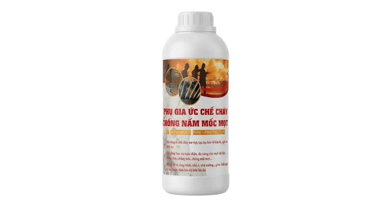 DUNG DỊCH PHỤ GIA ỨC CHẾ CHÁY CHỐNG NẤM MỐC MỌT - GT ADVANCED FIRE PROTECTION